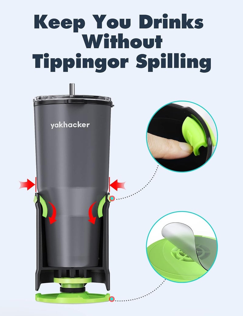YAKHACKER SUP Paddle Board Cup Holder with Rubber Tab - Multi-Functional and Anti-toppling Cup Holder, Drinks Holder, Inflatable Paddle Board Accessories, Includes Action Mount - Image 2
